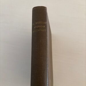 Antique Webster's Dictionary from the Civil War